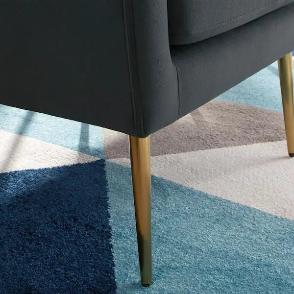 Silla de acento tapizada Blairmore en gris carbón