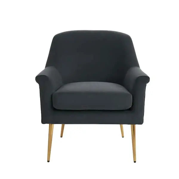 Silla de acento tapizada Blairmore en gris carbón