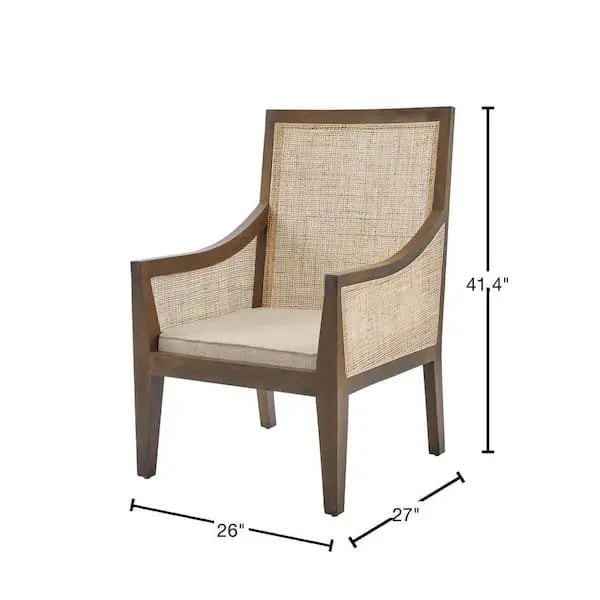 Sillón con tapizado en tela Haze/Caña (juego de 1)