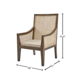 Sillón con tapizado en tela Haze/Caña (juego de 1)
