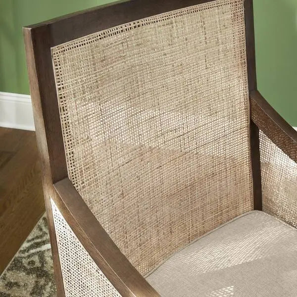 Sillón con tapizado en tela Haze/Caña (juego de 1)